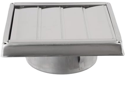 HomeVortex Rejilla de acero inoxidable 304, cubierta de ventilación de conducto de rejilla con listones extraíbles, para extractor de baño, campana de cocina (125 mm)