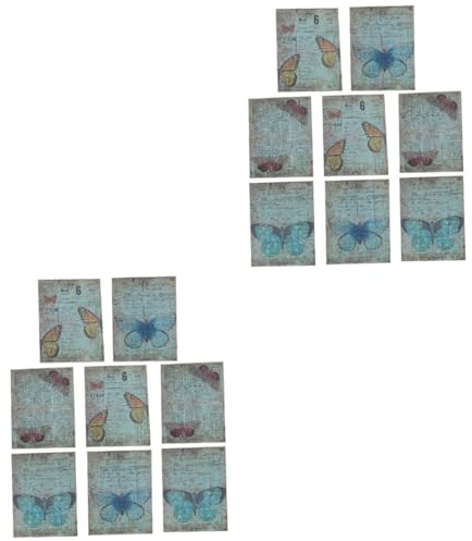 Uonlytech 2 Set Carta da Sfondo Retro per Scrapbooking Pacchi Carta Artigianale per Progetti Fai da Te e Diario Materiale Vintage per Album Fotografici e Decorazioni per Creazioni Biglietti