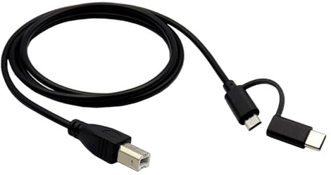 KAQNTUD Cavo USB da 1 M/1 5 M/2 M da Tipo C a USB B OTG Connettore Maschio-Maschio Affidabile Stampante Dati Prolunga Cavo Scheda Cavo Microfono
