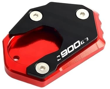 Placa Caballete Lateral Motocicleta Placa De Extensión Para Caballete Lateral De Pata De Cabra Para Kawasaki Z900 Z650 Z900RS Z650RS Z 650 900 RS Z 900 2017-2024 2025(Z900RS-Red)