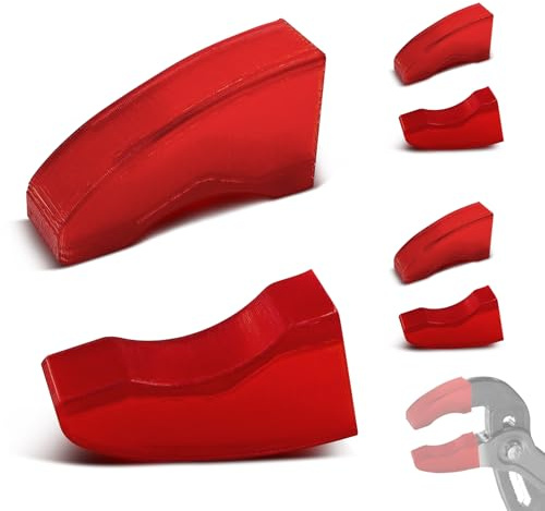 Ganasce protettive per chiavi Knipex Cobra 250 – Pinza per rubinetti con ganasce per 87 XX 250 modelli (modelli dal 2007), ganasce in gomma TPU per pinze per tubi in blister, 87 09 250 V01 (3 paia)