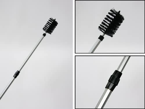 Water Garden Koi Fish Pond Cleaning Brush with 1.7m (70) Telescopic Pole, Extends for Hard to Reach Areas | Backyard Pond Scrub Brush Durable Nylon Bristles