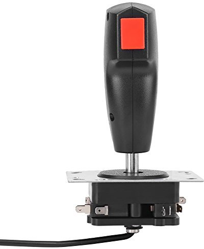 8 Way Flight Joystick with Trigger & Top Fire Button for Game, Joystick for PC Gaming with an Additional Top-Rear Mounted Button Together with A Front Trigger