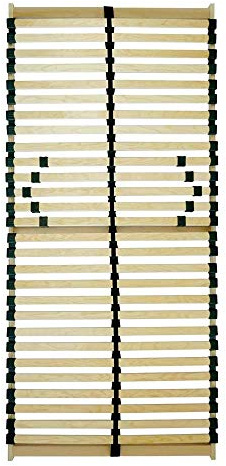 Dein-Polster Sommier à Lattes 200 kg XXL 70 80 90 100 110 120 130 140 x 190 200 Dimensions spéciales, Naturel, 130 x 200 cm