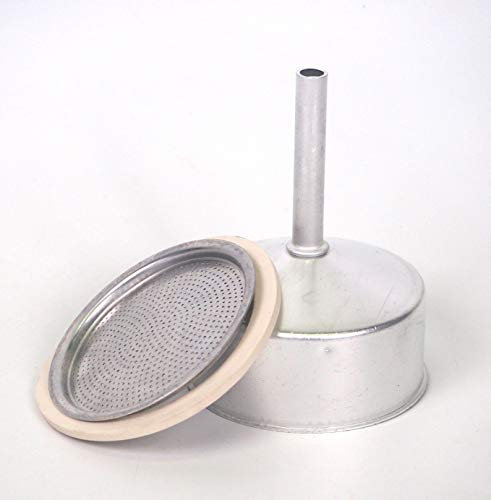 Sanfor - Repuesto Completo para Cafetera de Aluminio 9 Tazas | Embudo, Junta y Filtro | Recambio