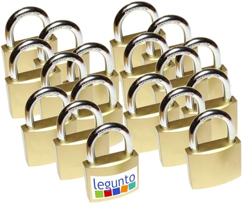 legunto 18 candados con llaves iguales. Candados muy fuertes y grandes con 108 llaves para uso en interiores