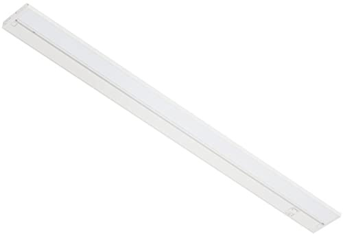 LAGOM Halo Under Cabinet Light, 30‑Inch Hardwired Dimmable LED, 2700K/4000K/5000K, Power Cord Sold Separately, White, UC0130WH27