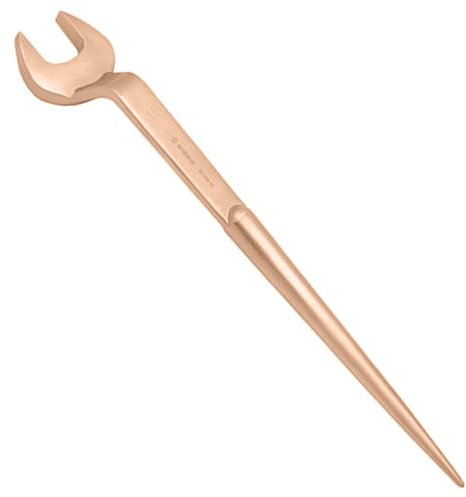 WEDO Einmaulschlüssel mit Offset,offenem Ende,Nicht funkelnd einmaulschlñssel,Beryllium Kupfer,Gabelschlüssel mit Stift 60 Grad,Abgewinkelt Offen 50mm,Länge 530mm,Schraubenschlüssel
