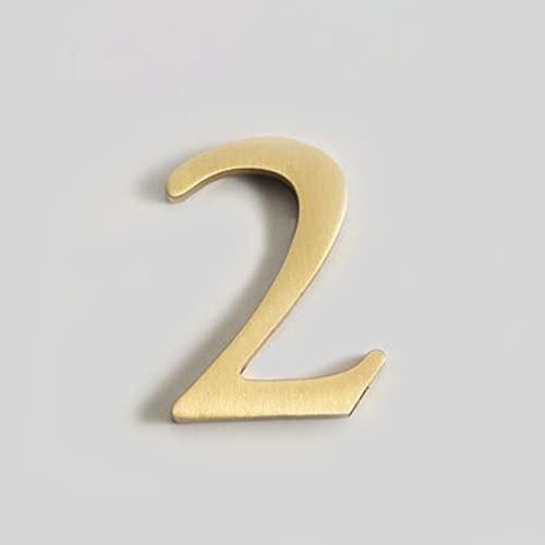 3D Selbstklebende Messing Haus Plaque Zahlen Aufkleber 0-9 Buchstaben ABC Metall Galvanisiertes Digitales Türschild Für Wohnung Zimmer Hausnummer Schild Briefkasten Adresse Straße Hotel Innen (2)