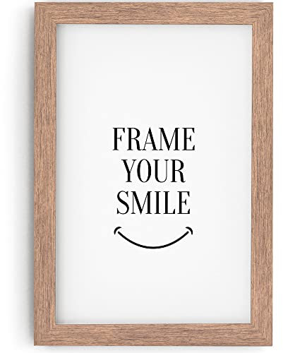 MONFRAME Bilderrahmen Modern - 59,4x84 (DIN A1) cm - Braun - mit Acrylglas