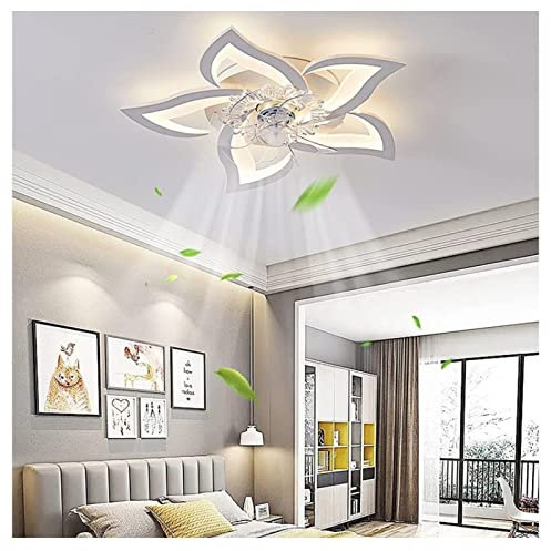 VVLXRIC Princess Ceiling Fan - LED Ceiling Fan Lamp Fan with Light Remote Control Dimmable Timing Universal Remote for Ceiling Fan 50W 27.2in5in