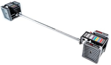 PowerBlock Elite EXP Straight Bar – Compatible with PowerBlock Elite EXP Adjustable Dumbbells, Weightlifting, Curling Bar, Weight Bar, Workout Equipment, Strength Training