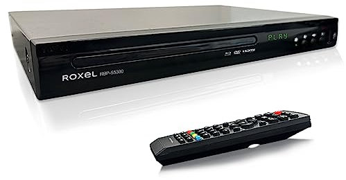 Roxel Lettore Blu-ray RBP-S5300A | Scheda madre MTK | SONYLens | Display LED digitale | Suono Dolby DTS Surround | USB, HDMI, RCA, porta coassiale, tutte le regioni