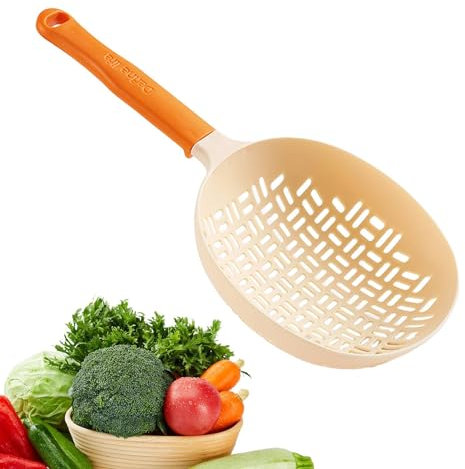 Cuchara de Silicona para cocinar, Colador de Cuchara ranurada, Colador de Alimentos de Silicona Reutilizable, Espumadera para Pasta, Fideos, cocinar y freír albóndigas