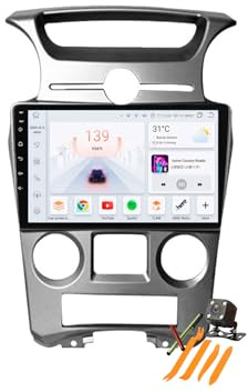 Android 13.0 Coche Radio 2 Din Estéreo para KIA Carens 2007-2011 GPS Sat Navi 9'' Cartablet Multimedia Vídeo Reproductor BT FM Receptor con Carplay 4G 5G WiFi DSP SWC,B,Y100S