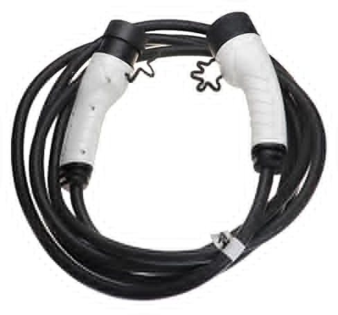vhbw Ladekabel Typ 2 zu Typ 2 kompatibel mit Volvo XC90 Recharge Elektroauto, 3-phasig, 16 A, 11 kW, 5 m