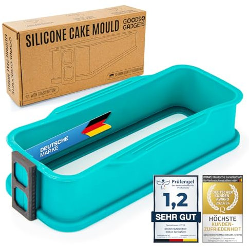 GOODS+GADGETS Silikon Springform Antihaftbeschichtete Kuchen Backform (Kastenform)