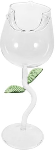 Cabilock Elegante Copa de Vino Tinto Rosado de 280 Ml Cristalería para El Hogar La Oficina Y El Restaurante