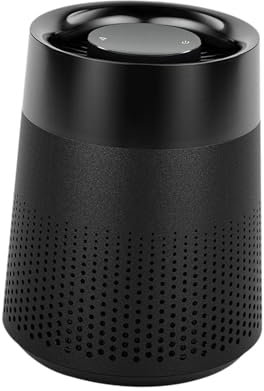 Purificador de Aire de Escritorio Tabletop Air Lighter Purificador de Iones Negativos Purificador de luz Nocturna para habitación pequeña, Negro