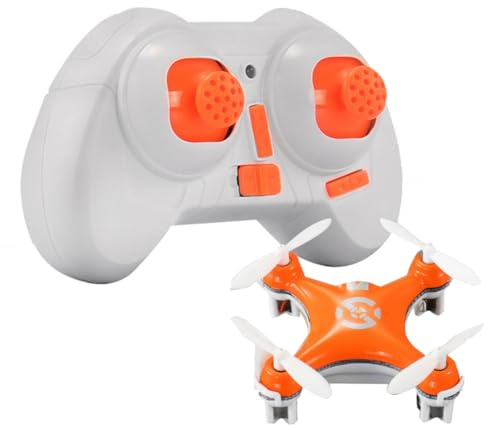 Sujurio Quadricoptère RC Cx10 Mini Drone Télécommandé 2,4G 4CH avec LED Hélicoptère Électronique Avion Électrique pour Enfants, Facile à Utiliser, Finition Soignée -B