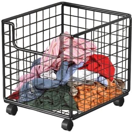 Genérico Carro Multiusos para Cocina,Carrito Apilable con Ruedas | Organizador Móvil de Gran Capacidad para Frutas, Aperitivos, Mesa, Despensa, Baño, y Exterior