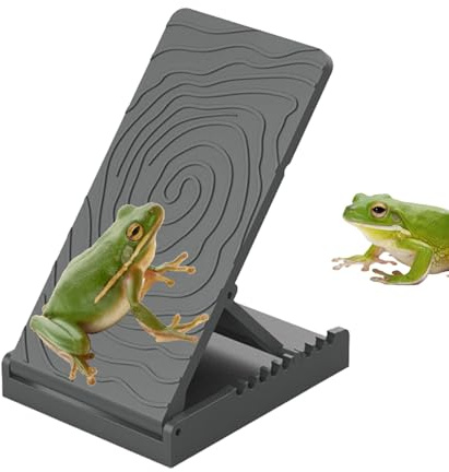 Reptilien Sonnenrampe - Verstellbare Kletterrampe für Eidechsen | Höhenändernder Ruheplatz für Bartagamen, Chamäleons, Schildkröten, Frösche, Molch, Terrarien, Vivarien, Tanks & Tierbesitzer