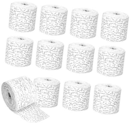 Oshhni 12 rollos de vendas de gasa y yeso, resistentes, longitud total 270 cm (106,30 pulgadas), ideales para maquetas, construcción y proyectos artísticos.