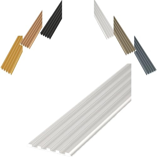 YFQYRB Abdeckleiste Für Treppenstufe, 100cm Kantenschutz Treppe Aus Aluminium, 5cm Breit Antirutsch Treppenkantenprofil Für Außen Und Innenbereich(Silver,W 40mm/1.6in)