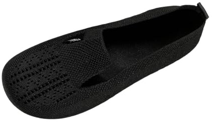 Ballerines à enfiler pour femme, antidérapantes, tricotées, confortables, respirantes, sportives, confortables