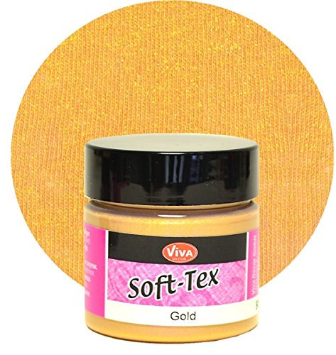 Viva Decor Soft Tex 45ml Textilfarbe mit besonders weichem Griff -Gold-