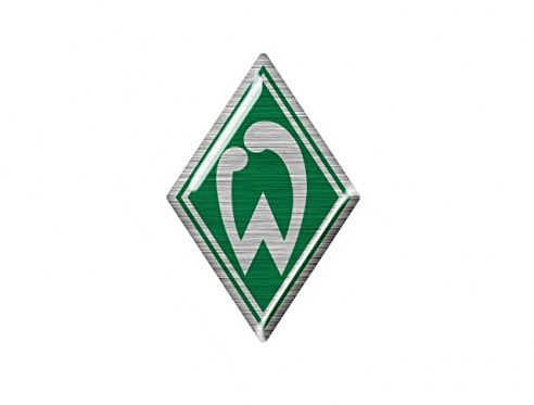 Werder Bremen Sticker/Aufkleber Raute 3 D