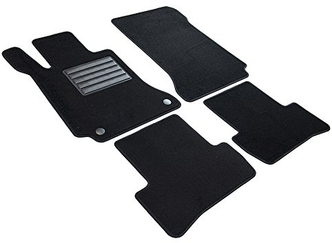 MDM SP-2001 Fußmatten Velours Autoteppich passend für Mercedes Klasse C (W204) 04.2007>02.2014