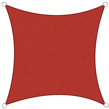 Green Bay Sun Shade Sail Garden Patio Party Sunscreen Awning Canopy 98% UV Block Square Terracotta 2x2m
