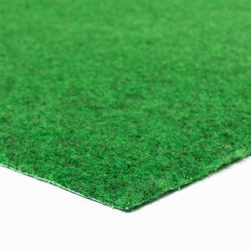 Steffensmeier Kunstrasen Nadelfilz Wembley XL | 8 mm | integrierte Drainage mit Noppen | Balkon, Terrasse, Garten | Meterware | Größe: 200x400 cm