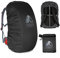 Unigear Regenschutz-Rucksack, 10 – 90 l, wasserdicht, staubdicht, Abriebfest, langlebig, für Camping, Wandern, Reisen, Radfahren (Schwarz, S)