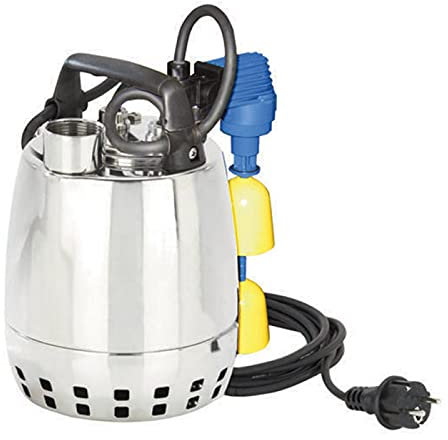 Pompe de relevage Calpeda GXRM13GFA 0,45 KW - Monophasé 220V - Jusqu'à 13,2 M3/H - Livrée avec condensateur, flotteur réglable et un câble d'alimentation - Immersion de 15mm mini à 5m max