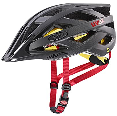 uvex i-vo cc MIPS - Leichter Allround-Helm für Damen und Herren - MIPS-Sysytem - Titan - red matt - 52-57 cm