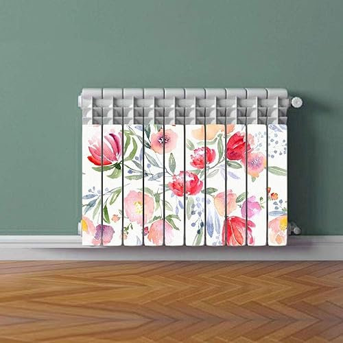 Termosifone DROW FLOWERS Rivestimento Adesivo Laminato Stickers Termosifone Wrapping Interior Design