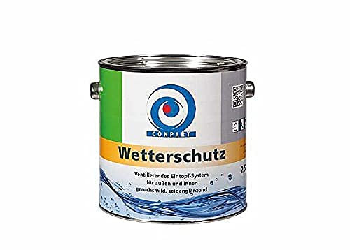 Conpart Weather Protection 8088 – Weather Protection Paints – For Coating of Connecting Components Made of Zinc and Aluminium in Facade Area, such as Gutters or Downpipes – 1 Litre