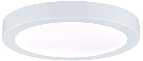 Paulmann 71021 LED Panel Abia 300mm rund Tageslichtweiß Weiß Lichtpanel Kunststoff Deckenpanel 4000 K