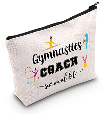 Pochette à Fermeture éclair sur Le thème de la Gymnastique entraîneur de Gymnastique - Sac de Survie pour Professeur de Gymnastique U-Gymnastics Coach, Trousse de