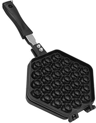 Gaufrier à Bulles, Gaufrier Moule à Gâteau Pot Antiadhésif Double Face Oeuf Gaufrier Flip Balance Chauffage Gaufre pour Petit Déjeuner Déjeuner Ménage