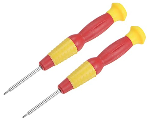 sourcing map Précision Cruciforme Tournevis, 1.5mm Croix Tête pour Montre Lunettes Électroniques Réparation, 2 Pcs