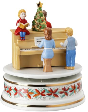 Hutschenreuther Gross 2023-Weihnachtsklänge Spieluhr, Materialmix, Mehrfarbig