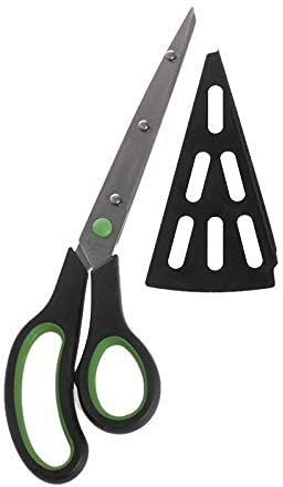 Tijeras de cocina, Tijeras de cocina 2 en 1 Cortador de pizza Cortador Bandeja de servidor Herramienta Gadget de cocina Tijeras para aves de corral de acero inoxidable