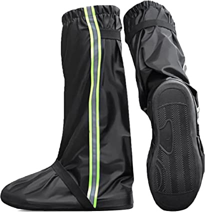 Niukuyu Waterproof Shoe Covers,1 Pair Reusable Non- Snow Rain Shoe Covers,Rain Gear for Hiking Fishing Camping Sports XXL