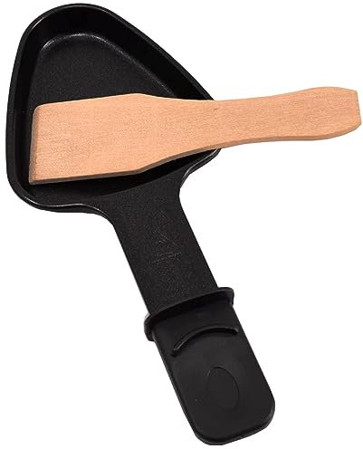 Syntrox 6 Raclette Pfännchen dreieckig mit Schaber, Raclettezubehör, Grillzubehör, Antihaftbeschichtung, einfache Reinigung, Ersatzpfännchen, 18,5 x 8,5 cm