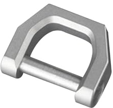 WEEVDRIE Titanium D Shape Key Ring,D Screw Shackle Car Key Ring for Home Car Keys,Dismountable Screw for Buckle Straps Bags Belt (S)