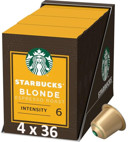 Starbucks Blonde Espresso Roast Big Pack für Nespresso (4 x 36 Kapseln)