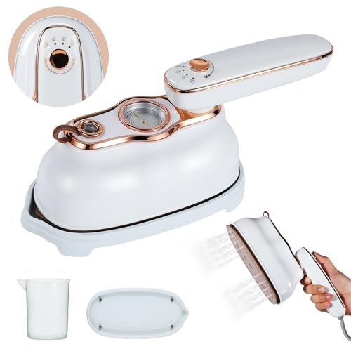 VAYALT Reise Dampfbügeleisen, Tragbare Steamer Dampfglätter, 1200W Handheld Garment Steamer mit 200 ml Wassertank, Bügeleisen mit klappbarem Griff, Zwei BüGelmodi,Geeignet für Kleidung & Hemden Bügeln